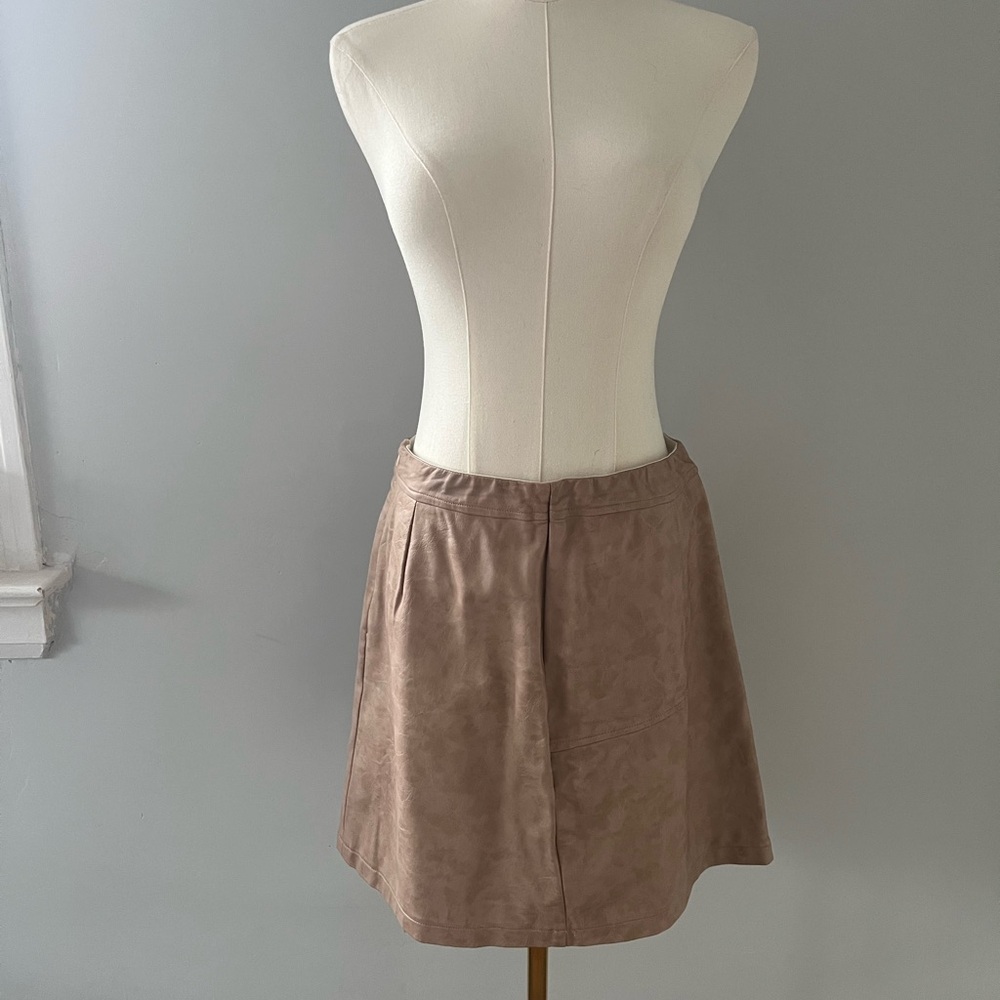 Grace&co. | Faux Leather Skirt